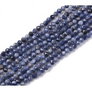 Faceted natural Sapphire bead 2mm - Qty: Approx 199 pcs. - GE1854