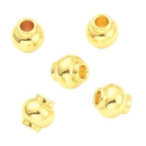 Brass spacer bead 18k gold plated - Lantern - Qty: 12 pcs - FI9057
