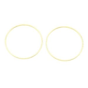 Brass Linking Ring 18k gold plated - Round - Qty: 6 pcs - FI9061