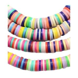 Fimo Rondelle Beads 6mm - Multi - Qty: Approx. 375 pcs. - FM0074