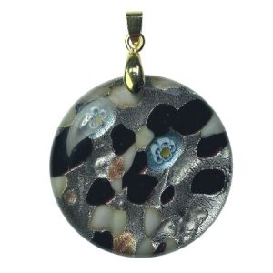Round millefiori pendant - FP0202