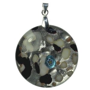 Round millefiori pendant - FP0203