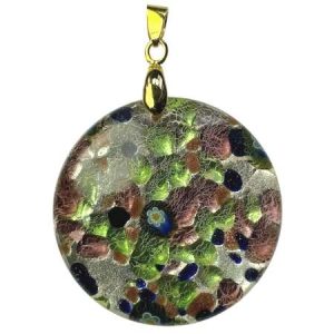 Round millefiori pendant - FP0205
