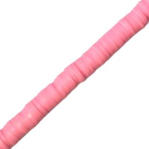 Fimo Rondelle Beads 6mm - Flamingo - Qty: Approx. 375 pcs. - FM0097