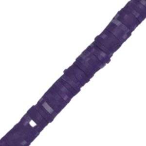 Fimo Rondelle Beads 6mm - Indigo - Qty: Approx. 375 pcs. - FM0101