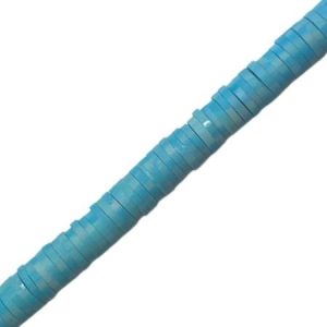 Fimo Rondelle Beads 6mm - Sky Blue - Qty: Approx. 375 pcs. - FM0102