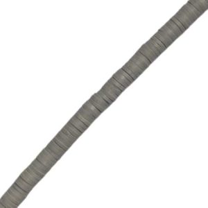 Fimo Rondelle Beads 6mm - Grey - Qty: Approx. 375 pcs. - FM0107