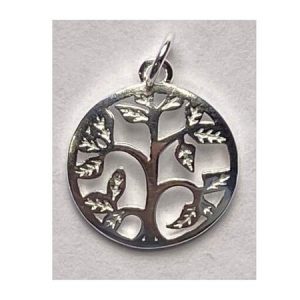 Sterling silver tree of life pendant - Qty: 1 pc -SS1251