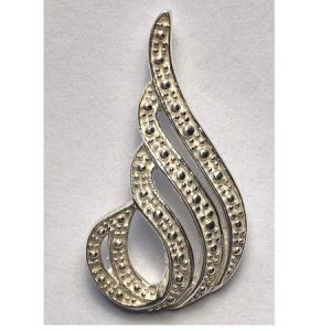 Sterling silver teardrop pendant - Qty: 1 pc - SS1253