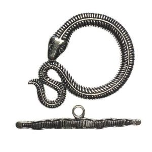 Snake toggle clasp - Qty: 2 sets - LF2770