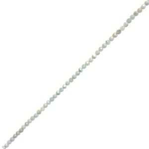 Faceted natural Larimar bead 3.5mm - Qty: Approx 123 pcs. - GE1867