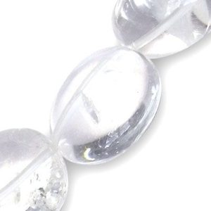 Clear Quartz polished free-form bead - 30mm x 20mm approx- Qty: 14 pcs - GE0606