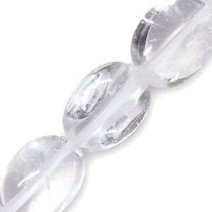 Clear Quartz polished free-form bead - 24mm x 15mm approx- Qty: 18 pcs - GE0603