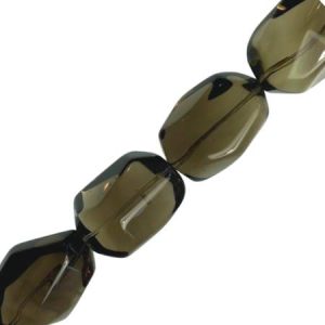 AAA Smoky quartz Faceted Nugget beads - Qty: 12 pcs. - GE1885