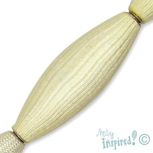 Fabric-covered beads