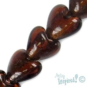 Foil glass beads