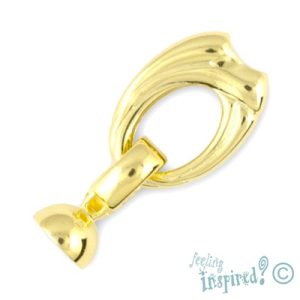 Gold plated sterling silver clasps