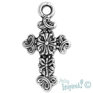 Religious charms, beads and Rosary centrepieces