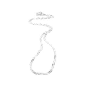 Twisted curb chain necklace - Qty: 6 pcs. CH2049