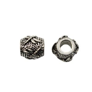 Large hole metal dragonfly bead - Qty: 8 pcs - LF2797