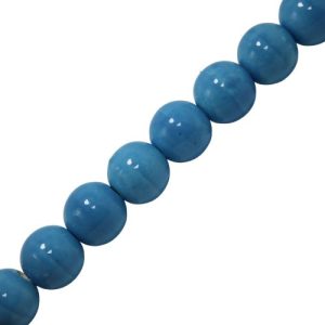 Ceramic ball bead - Qty: 14 pcs light blue - CR2000