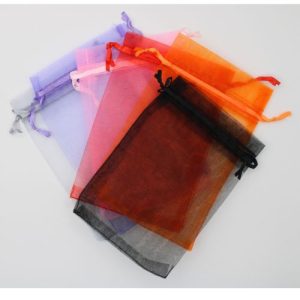 Organza bag 9.5cm x 14cm - Multi - Qty: 40 pcs. - OR0190