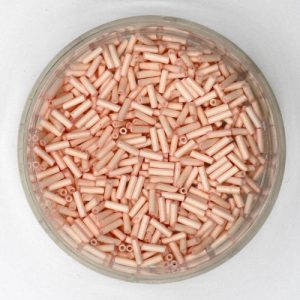 Opaque Pink bugle bead 1.8mm x 7mm - Qty: 30g - EB0205