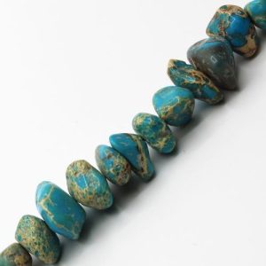 Natural Imperial Jasper tumble chips - Qty: 52 pcs. - GE1914