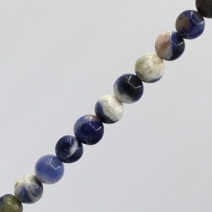 Natural Sodalite round 8mm bead - Qty: 48 pcs. - GE1917