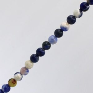 Natural Sodalite round 6mm bead - Qty: 58 pcs. - GE1918