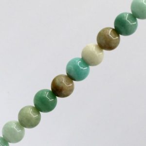 Natural Amazonite round 10mm bead - Qty: 38 pcs. - GE1920