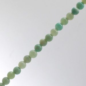Natural Amazonite round 6mm bead - Qty: 68 pcs. - GE1927