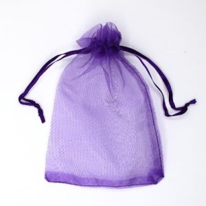 Organza bag 10cm x 15cm  - Purple - Qty: 100 pcs - OR0193