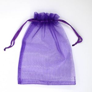 Organza bag 18.5cm x 14cm  - Purple - Qty: 100 pcs - OR0194