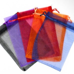 Organza bag 13cm x 18cm - Multi - Qty: 25 pcs. - OR0197