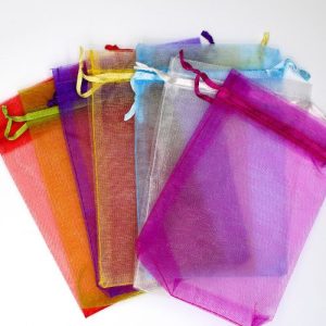Organza bag 10cm x 15cm - Multi - Qty: 50 pcs. - OR0198