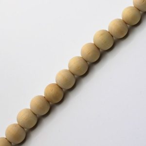 Wooden round bead 14mm - Natural - Qty: 25pcs. - WB9304
