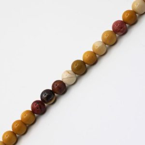 Natural Australian Mookaite round 6mm bead - Qty: 64 pcs. - GE1902