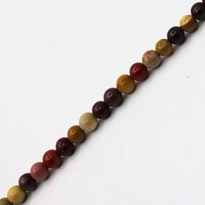 Natural Australian Mookaite round 4mm bead - Qty: 80 pcs. - GE1901