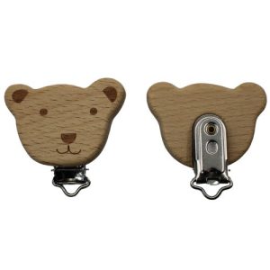 Teddy bear dummy ring clip - Qty: 1 pc - SL0444