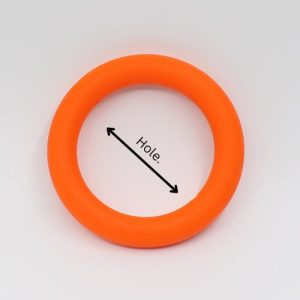 Silicone Ring Bead 65mm - Orange - Qty: 1pc - SL0484
