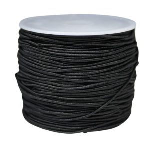 Round black beading elastic 0.8mm - Qty: 25m - ST1458