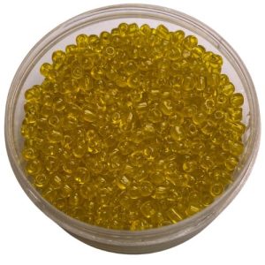 Transparent yellow glass seed bead 6/0 - Qty: 450g - EB0212
