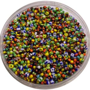 Multi colour seep glass seed bead 8/0 - Qty: 30g - EB0218