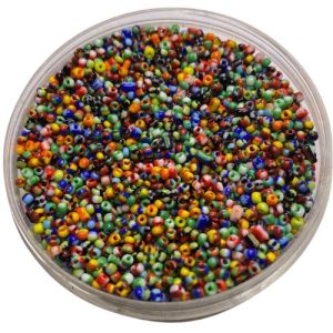 Multi colour seep glass seed bead 12/0 - Qty: 30g - EB0219