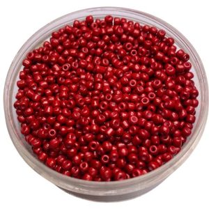 Opaque seed bead 8/0  - Dark Red - Qty: 450g - EB0231
