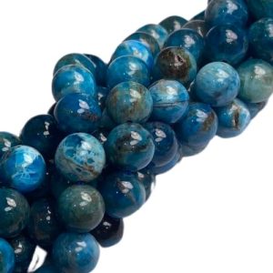 Natural Apatite ball bead - Qty: 47 pcs - GE1940