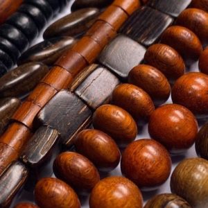 Wood and coconut beads