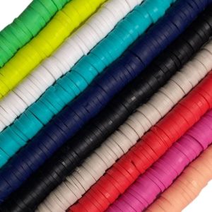 10 Strand fimo rondelle bead set 6mm - Multi - Qty: Approx. 3750 pcs - FM0116