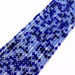 Faceted glass beads